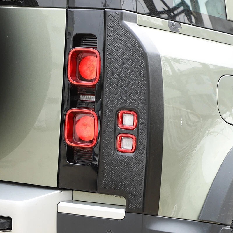 carcartrim-2022 Gloss Black ABS Rear Tail Light Cover Trim For