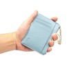 Minimalist Small Leather Card Holder Pocket Wallet Womens Coin Purse