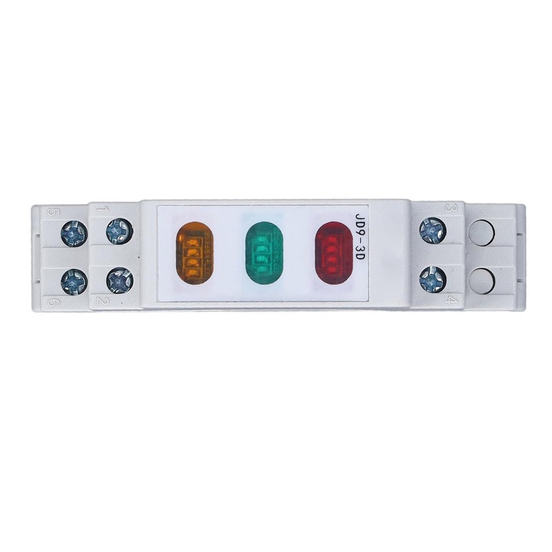 DIN Rail Indicator Light, Compact Red Yellow Green LED Indicator
