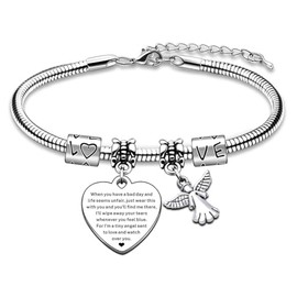 JMIMO Inspirational Angel Bracelet for Women Girls Charm Guardian Angel Gifts