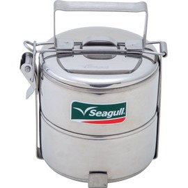 Sea Gull Lighting Seagull Lunch Box Food Carrier 2-Tier 3.9 inches (10 cm) Stainless Steel