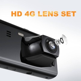 JJTQSR FHD 1080P Dash Cam Car DVR Front & Rear 150° Wide Angle Night Fits G-Sensor -(Black)