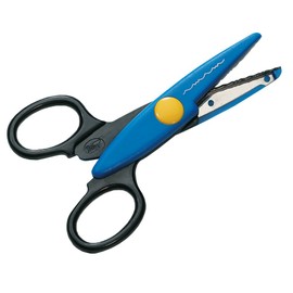 folia 794 - Konturenschere mit Büttenrand, ca. 14,5 cm, für Karten, Passepartouts, Arbeiten mit Papier, Folie und Stoff