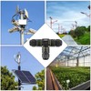 2PCS 2 Way Junction Box, T Shape Outdoor IP68 Waterproof