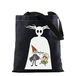 OTGW Cartoon Movie Merchandise Tote Bag Greg And Wirt Lover Canvas Bag The Beast Gift Pottsfield Gift Spooky Season(CA-GregWirtToteBlk)