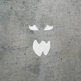 Decal Stickers of Ghost (White) (Set of 2) Luxury Weatherproof Vinyl Decal Stickers for Laptop Desktop Smartphone Car Dirt Bike Wall Room Mason Jar Bathtub Door Skateboard - ANDVER1f43643WH