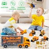 ALOTJOY Toys for Boys,13 Pcs Engineering Die-cast Construction Car Toddler