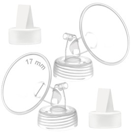 Maymom 17 mm Wide Mouth Flange and Duckbill Compatible with Spectra/Motif Luna/Ameda Mya Pumps.