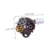 FOMIYES Chic Gothic Style Hair Clips Set 2pcs Steampunk Gear