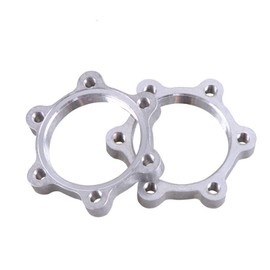 2Pcs Bike Freewheel Threaded Hub Disks 48MM Flange Adapters for 6-bolt disc brake rotor Universal