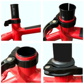 FLYAMAPIRIT Bicycle Seat Post Adapter Bicycle Seat Post Tube Reducing Sleeve Shim (27.2 mm - 30.4 mm)