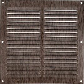 Amig - Square Premium Aluminium Grille 8x8"|Air Vent Cover | for Wall, Sidewall and Ceiling | 7,9x7,9 Inch | 200 x 200 mm | Brown