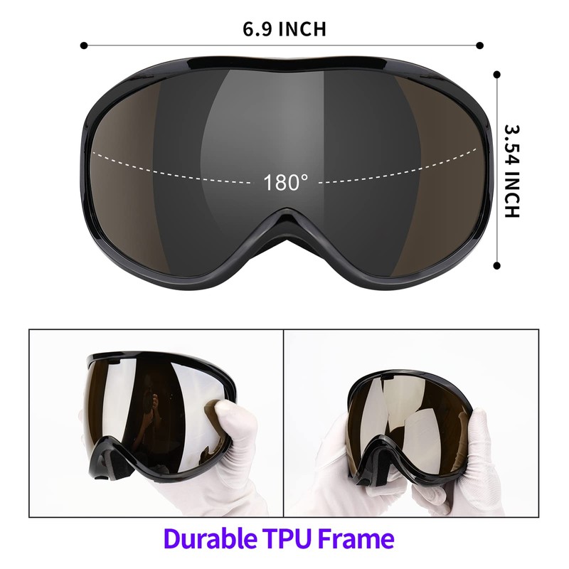 Supertrip Snow Ski Goggles Anti-Fog UV Protection Snowboard Skiing Goggles