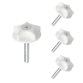 4 Pcs Headboard Fixings Bolts - M8 Heavy Headboard Screws and Washers for Divan Beds Fittings, Bolt Fittings to Keep the Headboard Fixed, Simple Installation and Firm Fixation