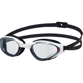 Swans SR-81NPAF CLA Swimming Goggles, Made in Japan, ASENDER Racing Goggles, Clear x Black, Fina Certified