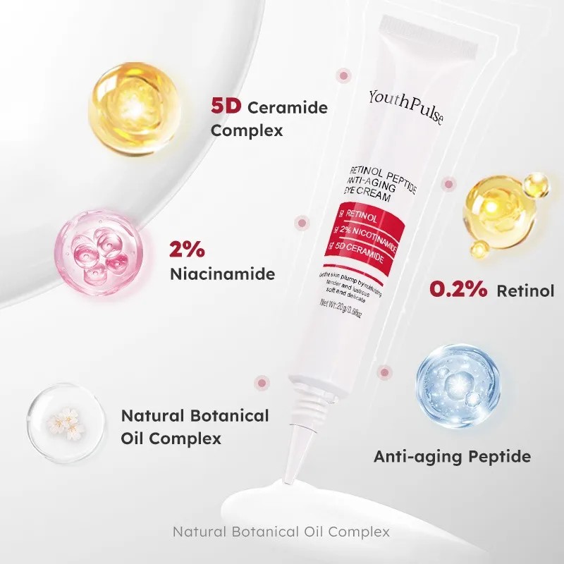Crema Ojos Retinol Antiarrugas Péptidos Ojeras Todo Tipo Piel Día