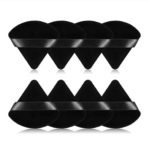 INGJIA Triangle Makeup Powder Puff, Pack of 8 Face Sponges