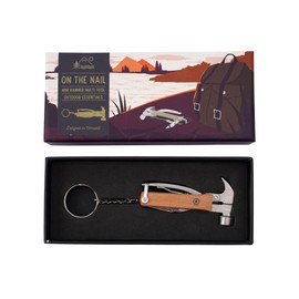 CGB Giftware | Wild & Free 'Nailed It' Keyring Hammer Multi Tool in Gift Box | Multi Tool | Stocking Filler | Gift for Him | Fathers Day | GB07415