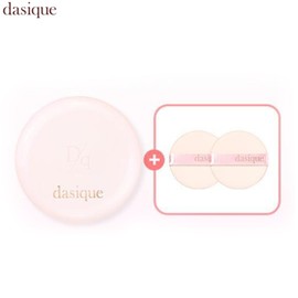DASIQUE Water Dewy Gel Cushion + Puff Set 3items [Sweet Heart Collection], Shade:21C Cool Rosy