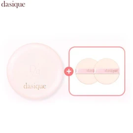 DASIQUE Water Dewy Gel Cushion + Puff Set 3items [Sweet Heart Collection], Shade:21C Cool Rosy