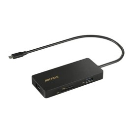 BUFFALO LUD-U3-CGCBK USB Type-C Connectivity Docking Station with PD Support CR, Black