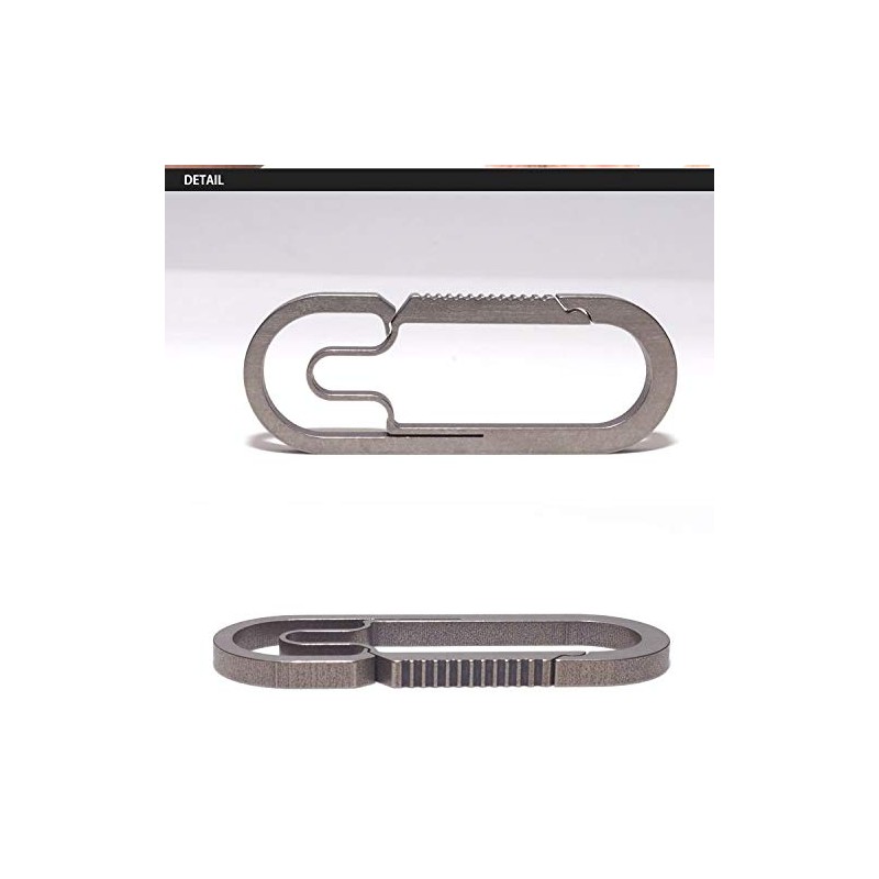 KOYOKOMA Alloy Oval Carabiner, Titanium Key Holder, Keys, Military, Lightweight,