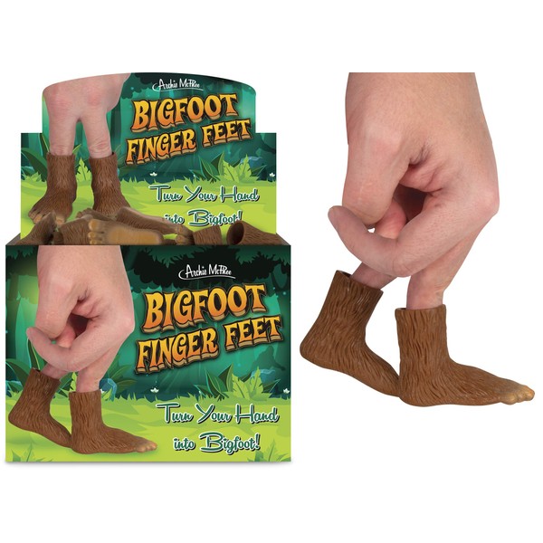 Archie McPhee Bigfoot Finger Feet- - Pack of 2