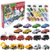 Christmas Advent Calendar 24 Days Countdown Calendar Toys Pull Back