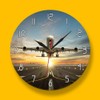 The Geeky Days Airplane - Reloj de pared de dos