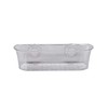 Croydex PA120632 Press 'N' Lock Suction Fit Long Basket, Silver