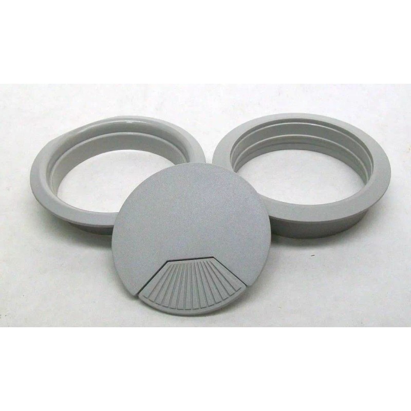Unbranded/Generic (2) 2 5/8" 66MM WIRE MANAGEMENT CABLE GROMMET 3