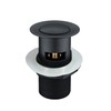 Nes Home Black Matt Click Clack Pop up Slotted Basin