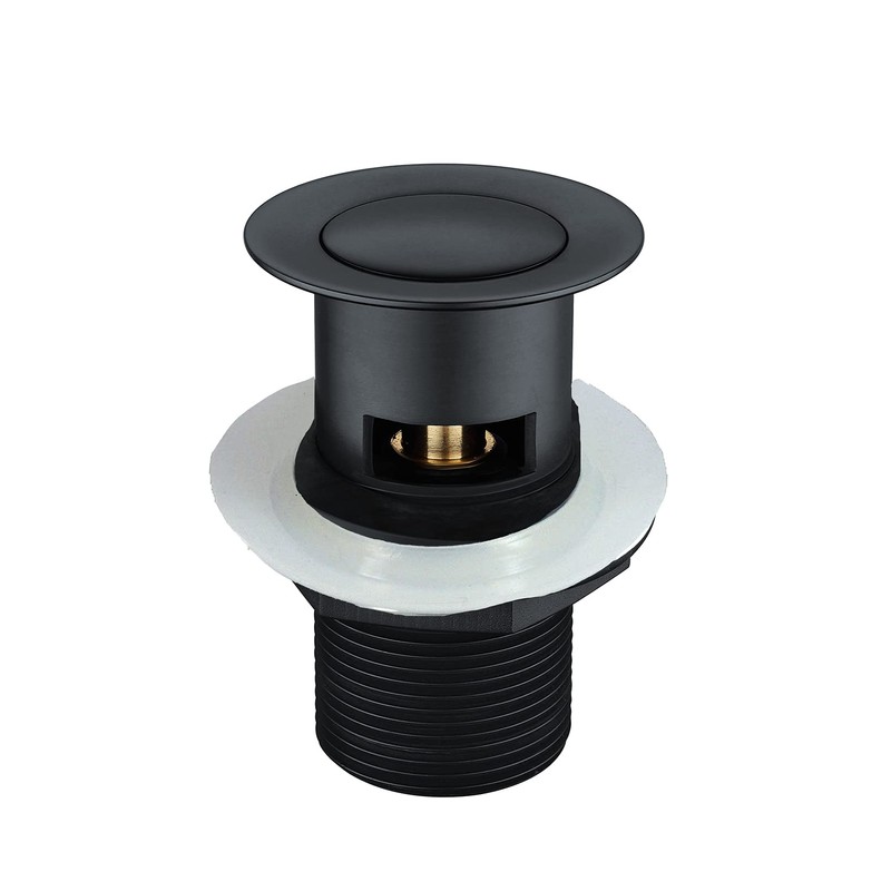 Nes Home Black Matt Click Clack Pop up Slotted Basin