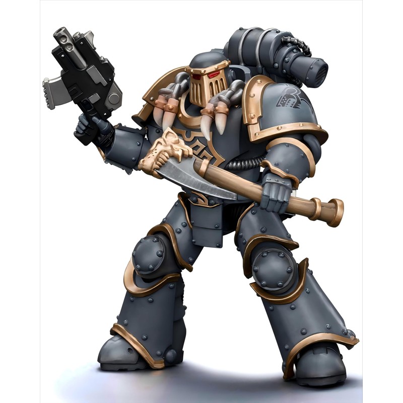 JOYTOY Warhammer 40K Space Wolves Grey Slayer Pack Huscarl 1/18