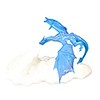 3D Printing Ice Dragon Fire Lamp Warm Night Light USB