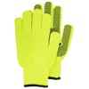TOOL BENCH Knit Gloves with Dotted Rubber Material Grip, One