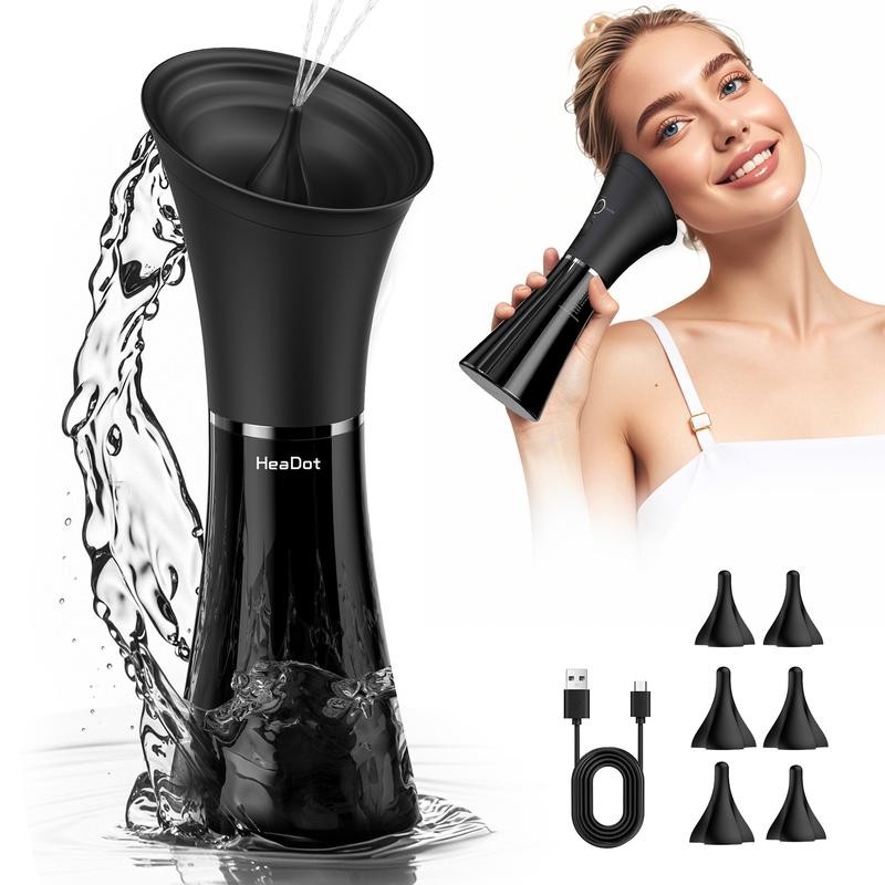 HeaDot Electric Ear Wax Removal - Water Spray,Rechargeable,Temp Detection,IPX7 Waterproof,Effective