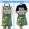 Peacock Apron With Pockets Peacock Gifts for Peacock Lovers You