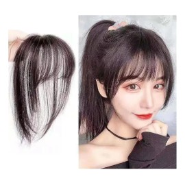 Flequillo Copete Postizo De Cabello Natural 3d Con Clip
