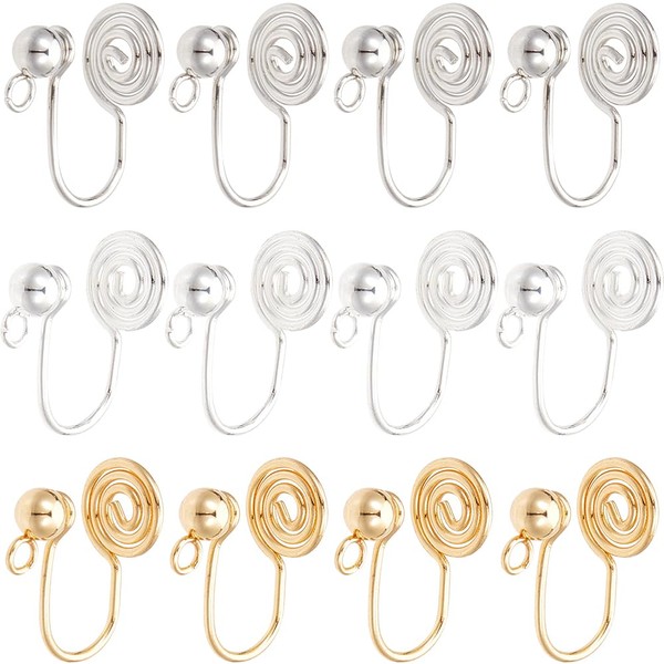 SUNNYCLUE 1 Box 30Pcs Cuff Earring Converters Stainless Steel Cuff