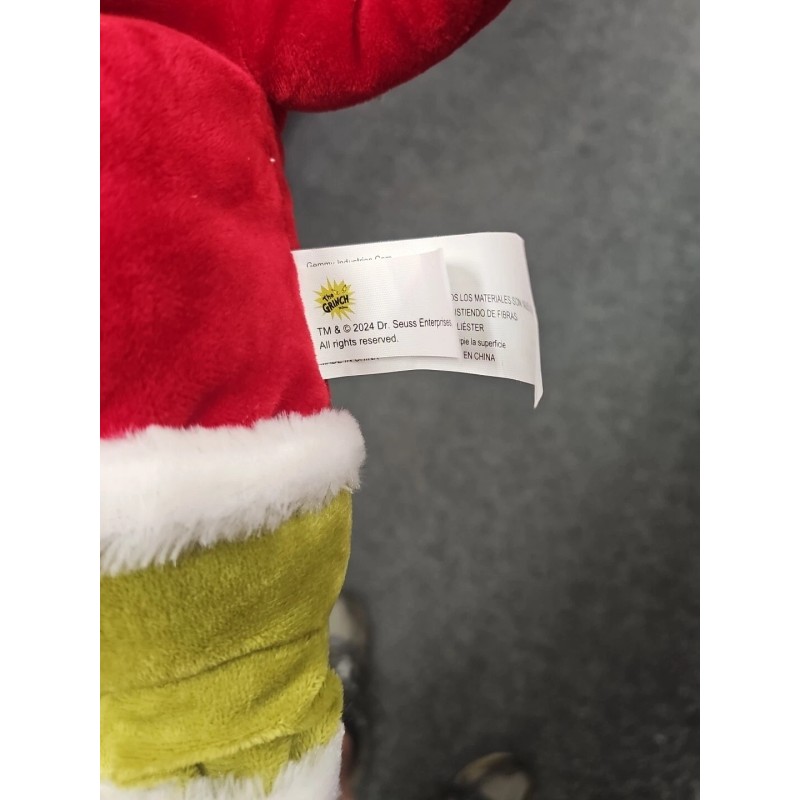 Gemmy Animated Dr. Seuss The Grinch Plush Trombone Playing You're