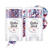 2Pcs Glitter Stick, Red White and Blue Glitter Stick, Rave