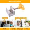 8 Pcs Adjustable Sliding Window Safety Lock with Safety Lock