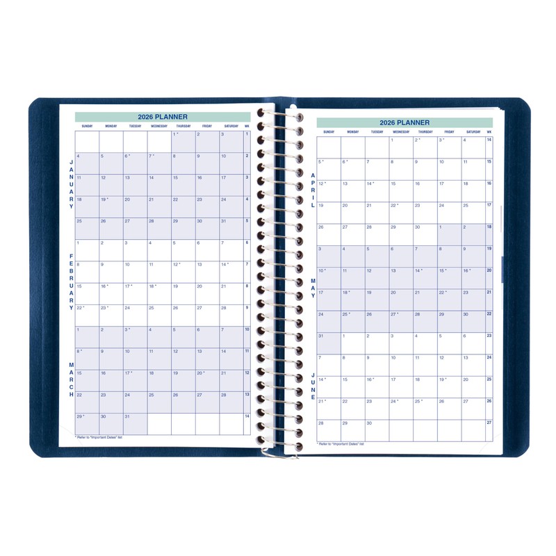 Blueline® 2026 Essential Daily Planner, Appointment Book, 12 Months, January