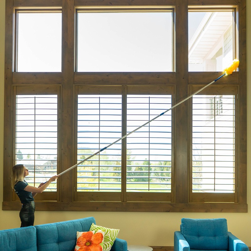 High Ceiling Cobweb Duster and Pole | Ceiling Fan Cleaner