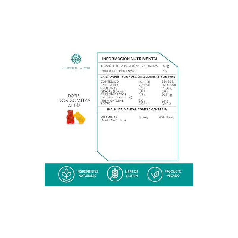 Gomitas Kids Probioticos Bifidobacterium Lactis Sabor Fresa y Piña 242
