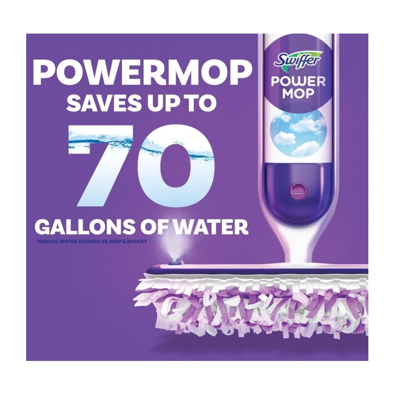 Swiffer PowerMop Kit – Multi-Surface Floor Cleaner with Pads &
