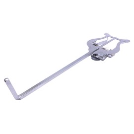 TUOREN Trumpet Horn Marching Lyre Clamp-On Holder Metal Plating Music Sheet Clip (Silver)