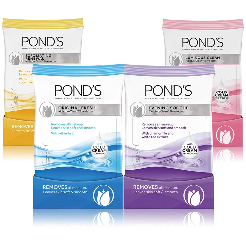 LIJA Pond's Makeup Remover Wipes Original Fresh 75 ct