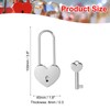 PATIKIL 3.9 Inch Love Locks Heart Padlock with Key Set,
